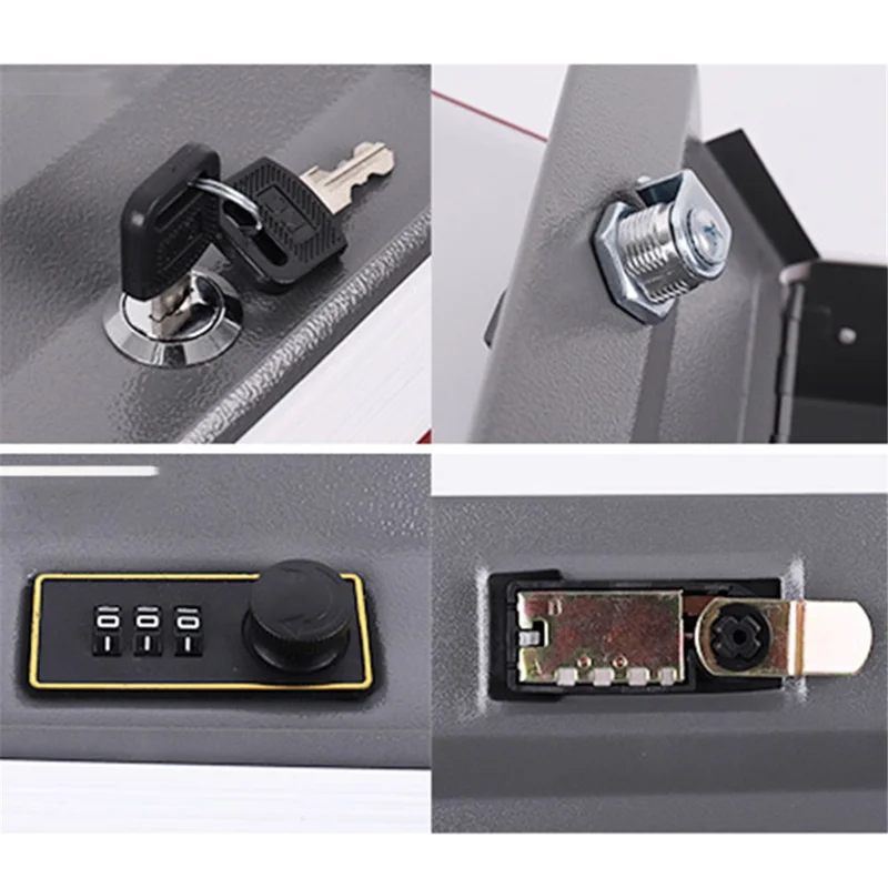 Bulk Purchasing Size L Book Safe Money Storage Bin Metal+Plastic Money Hiding Box with Code Lock - Coffee