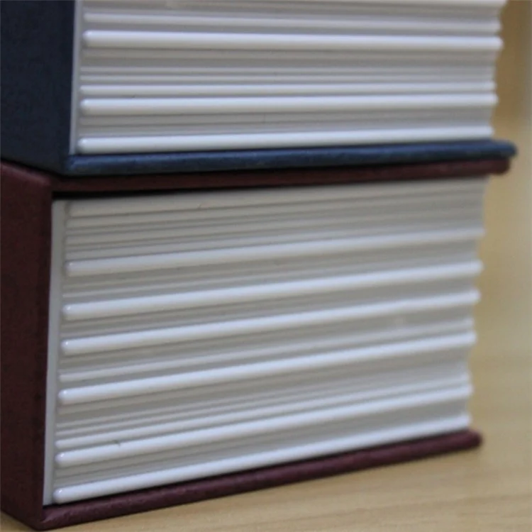 Dimensioni Bulk Buy Size M Box Safe per Denaro Nascosto Libro in Metallo+Plastica Organizzatore di Contanti con Serratura a Codice - Caffè