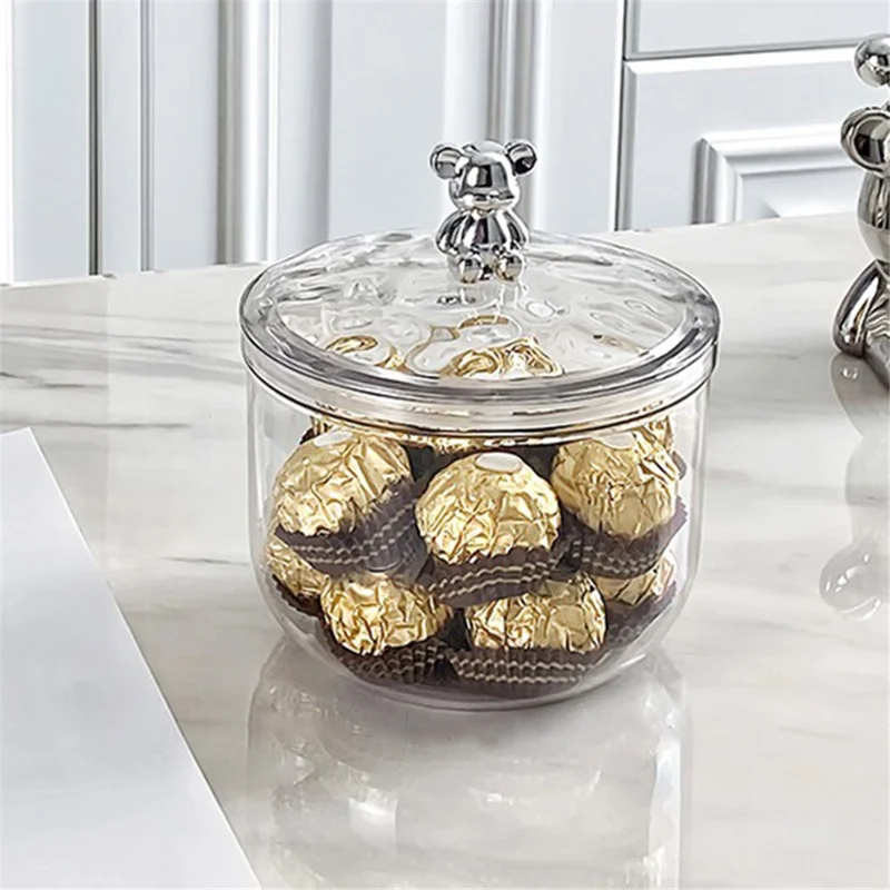 1001-1 Clear Sealed Jar Coffee Bean Storage Can, S (No FDA Certificate)