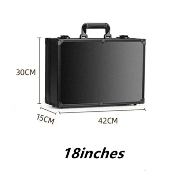 18-inch 6 LED Lights Travel Makeup Bag Mirror Cosmetic Organizer Case Rechargeable
