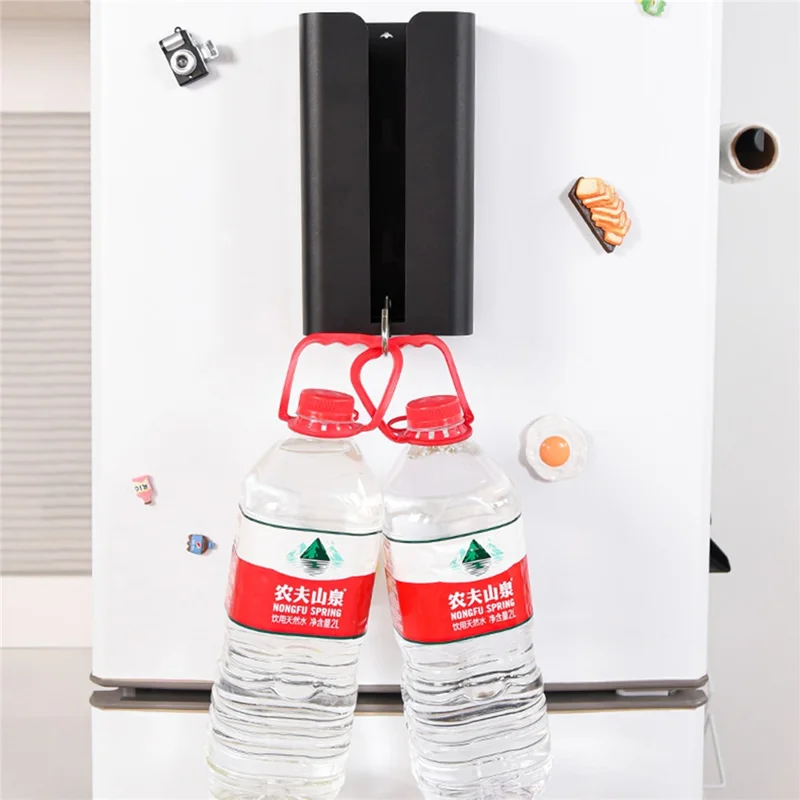 Kitchen Tissue Paper Dispenser Magnetic Carbon Steel Storage Box - White / Bottom Opening