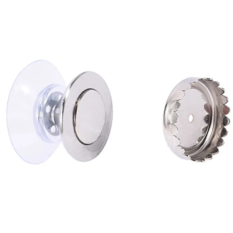 Suction Cup Wall-Mounted Soap Rack Stainless Steel Magnetic Soap Holder Drain Rack - Cone Shape