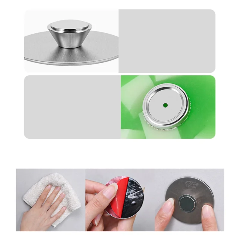 Adhesive Wall-Mounted Soap Rack Edelstahl Magnetische Badezimmer-Seifenhalter - Klebestreifentyp