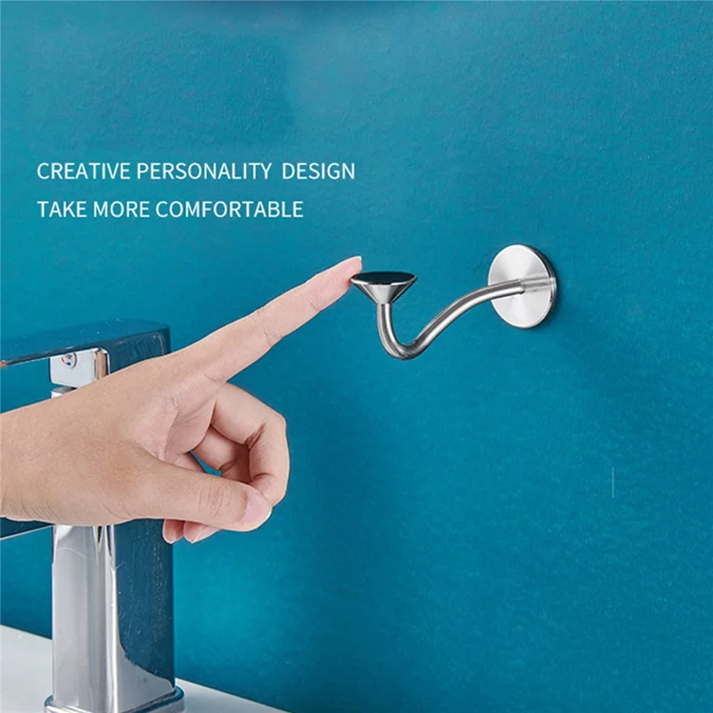 Punch-free Bathroom Wall-Mounted Soap Rack Stainless Steel Magnetic Soap Holder - Adhesive Tape Type