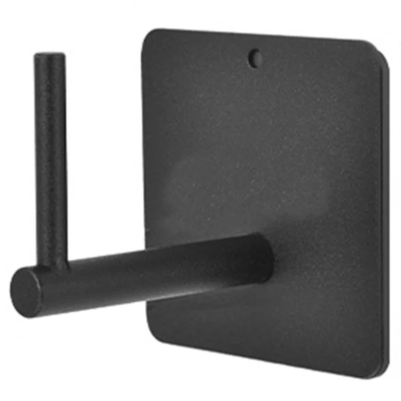 2Pcs Column Shape Carbon Steel Magnetic Hook Kitchen Refrigerator Hanging Hook - Black