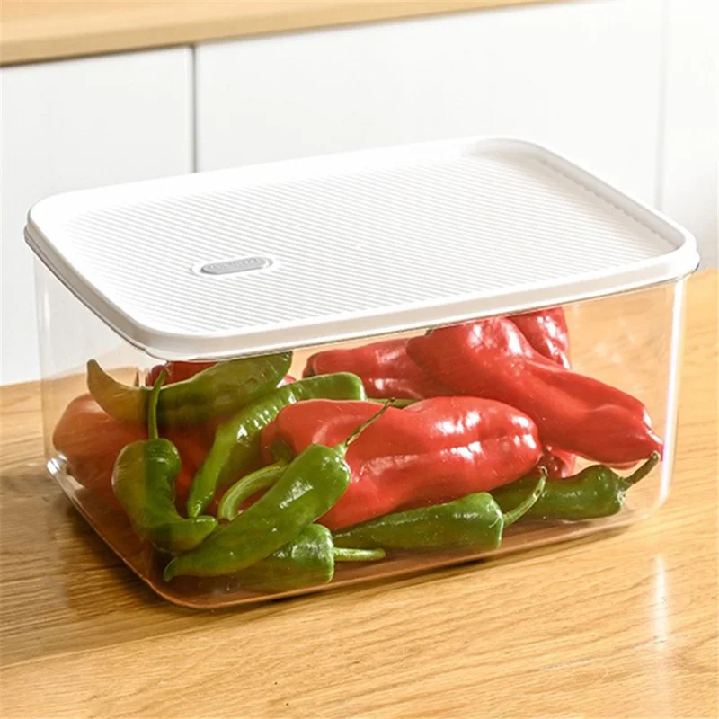 TY-59367 Stackable 7000ml Bins Lid Cover PE+PET Containers Refrigerator Food Organizers (BPA-Free, No FDA)
