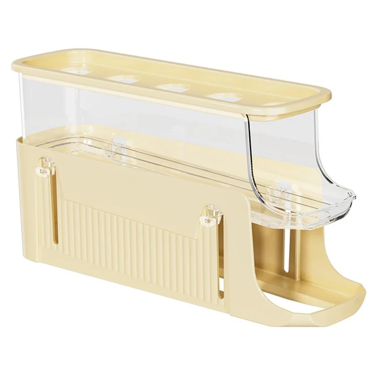 TY-29010 Auto Rolling Design Refrigerator Egg Holder 3-Layer 17 Eggs Container Storage Box (BPA-Free, No FDA) - Giallo