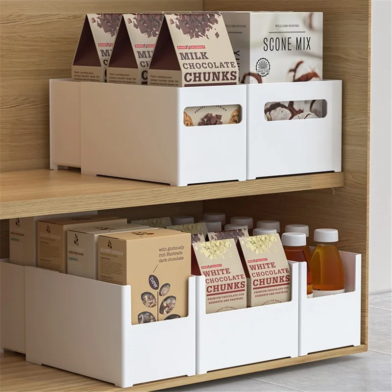 TY-32013 Retractable PS Storage Bins Boxes Containers for Closet Kitchen Pantry