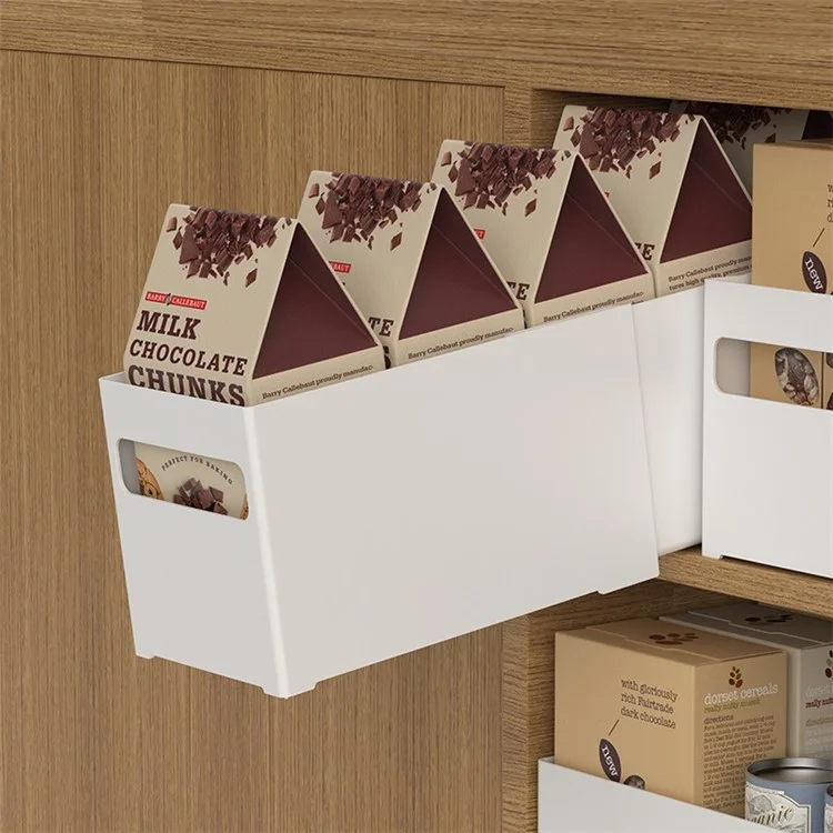 TY-32014 Handle Drip Design PS Retractable Organizer Bin Kitchen Storage Box for Closet