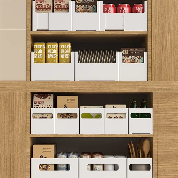 TY-32014 Handle Drip Design PS Retractable Organizer Bin Kitchen Storage Box for Closet