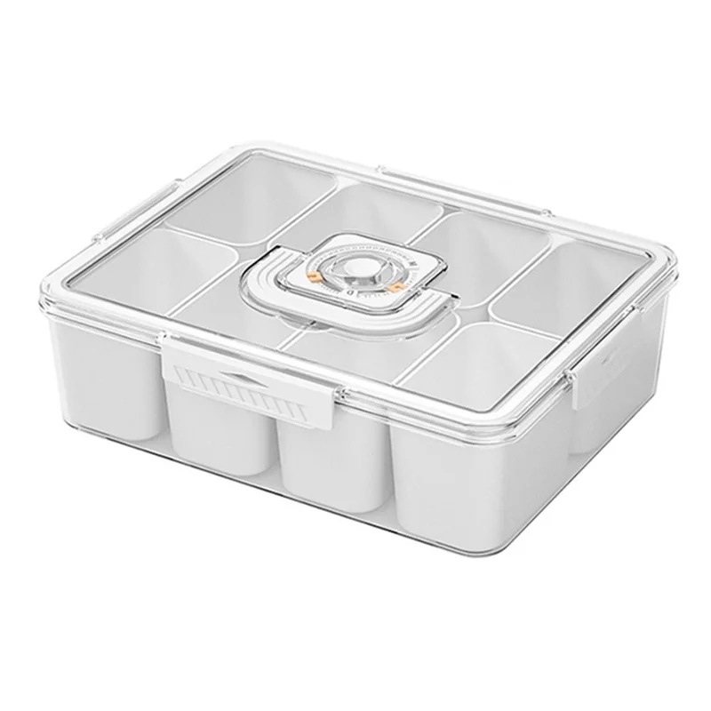 TY-90020 8 Grids Kitchen Spice PET+PP Storage Box with Date Mark Function, Size: L (BPA-Free, No FDA)