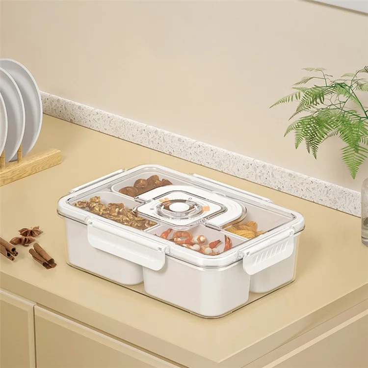 Caja de almacenamiento de alimentos hermética TY-90021 con temporizador 4 rejillas Recipiente de almacenamiento de verduras (sin BPA, NO FDA)