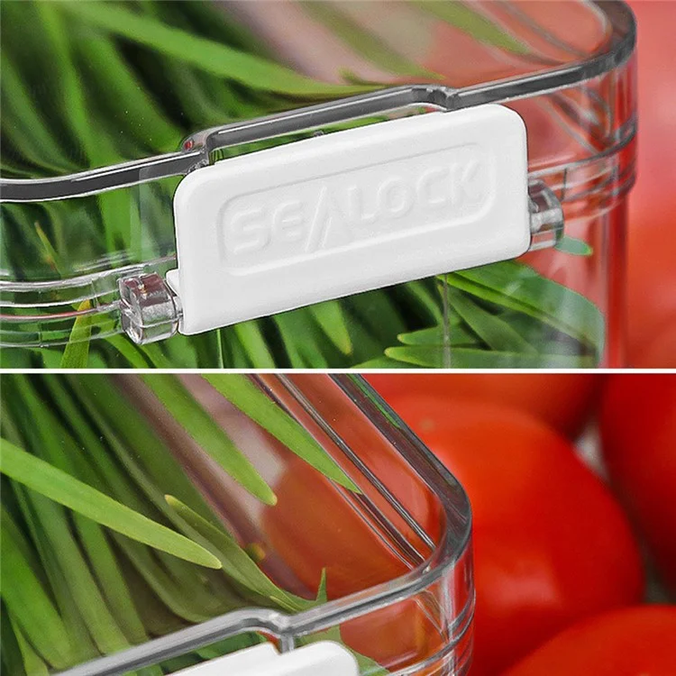 Boîte de rangement hermétique pour fruits TY-9067 pour réfrigérateur avec couvercles, organisateur de réfrigérateur (sans BPA, PAS D'APPROBATION DE LA FDA)