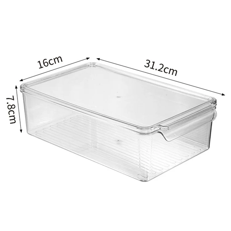 Boîte de rangement hermétique pour fruits TY-9067 pour réfrigérateur avec couvercles, organisateur de réfrigérateur (sans BPA, PAS D'APPROBATION DE LA FDA)