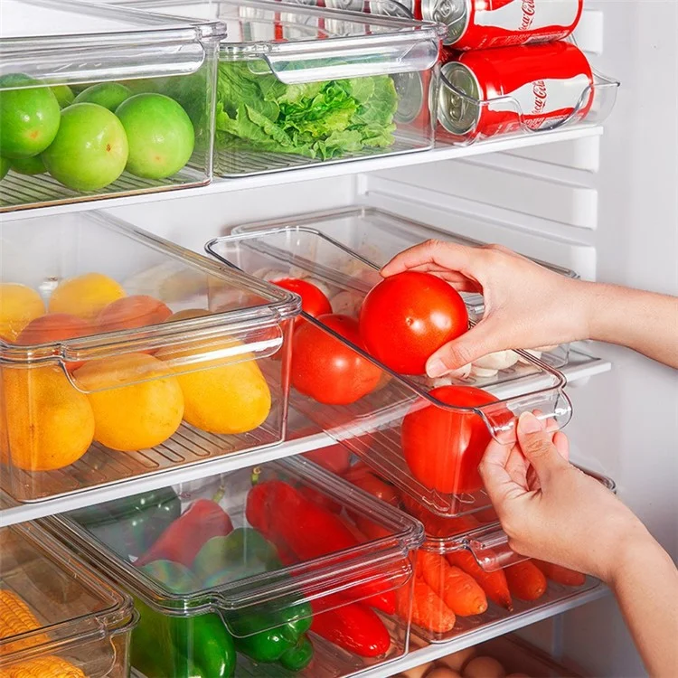 Boîte de rangement hermétique pour fruits TY-9067 pour réfrigérateur avec couvercles, organisateur de réfrigérateur (sans BPA, PAS D'APPROBATION DE LA FDA)