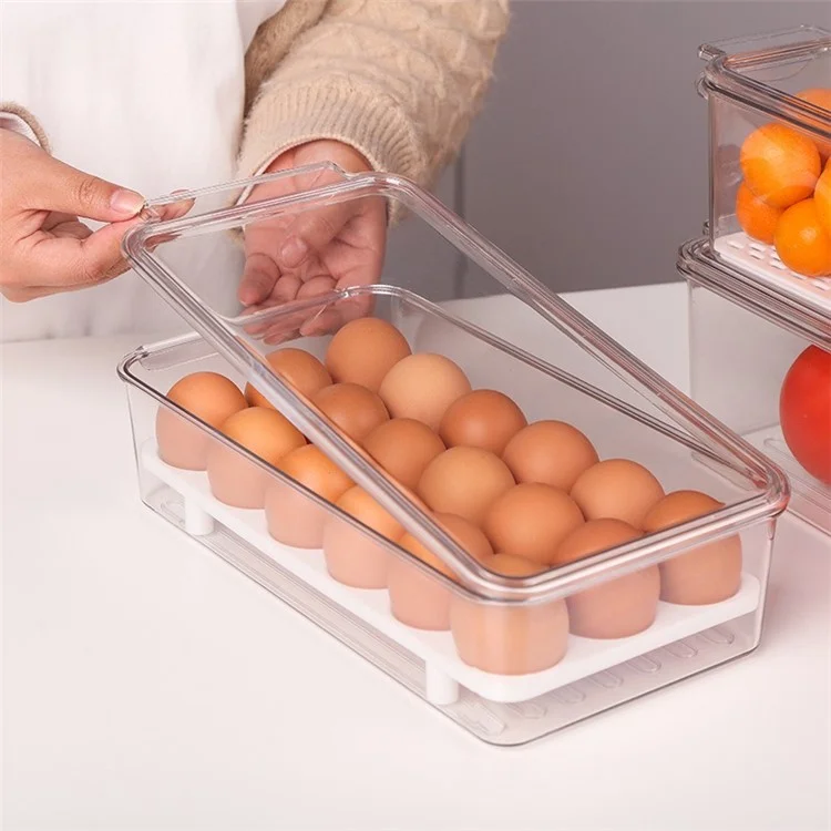 Boîte de rangement hermétique pour fruits TY-9067 pour réfrigérateur avec couvercles, organisateur de réfrigérateur (sans BPA, PAS D'APPROBATION DE LA FDA)