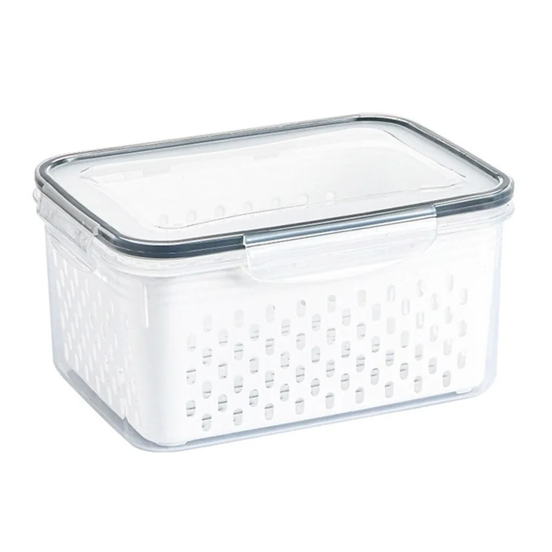TY-30001 850ML Refrigerator Food Organizer Clear PP Container Bin Basket (BPA-Free, No FDA)