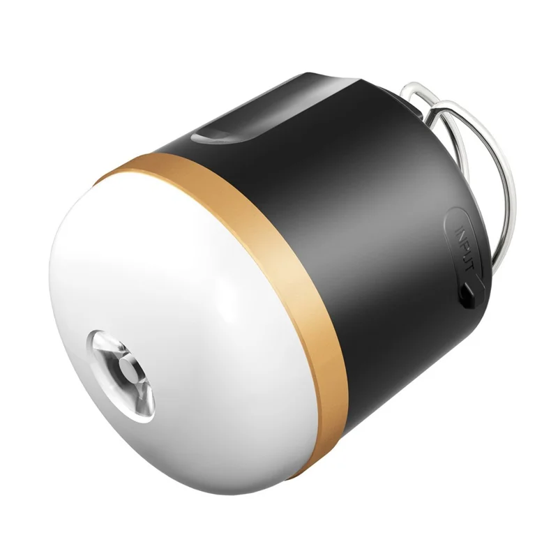 M1 Portable Camping Light Flashlight SOS Power Bank Function Tent Lantern Hanging Lamp - Black