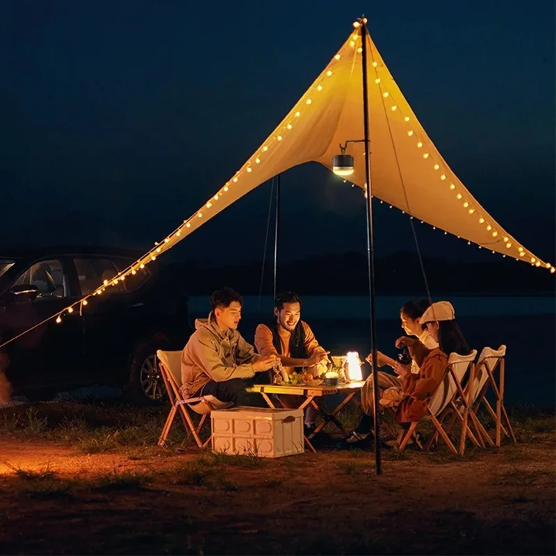 Style M IP65 Waterproof RGB Atmosphere Light LED Camping Lantern with Power Bank Function