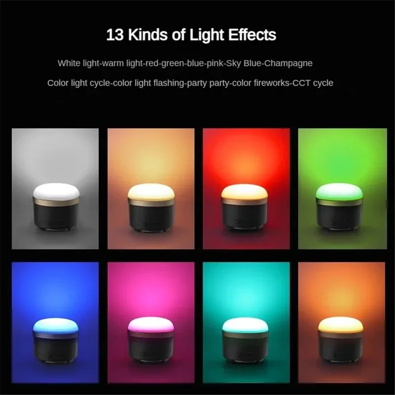 Style M IP65 Waterproof RGB Atmosphere Light LED Camping Lantern with Power Bank Function