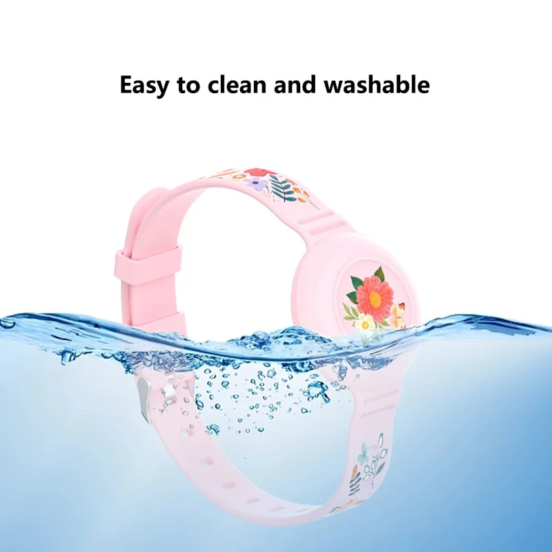Silicone Pet Collar with Protective Case for AirTag Bluetooth-compatible Tracker Adjustable Neck Strap, with Front Back Film Set - Dog Paw