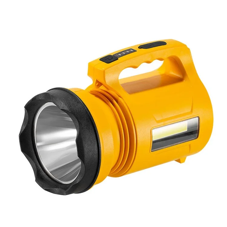Lampe de poche portative RGB W5205-2 Outdoor Cycling High Bright P50 LED - Jaune