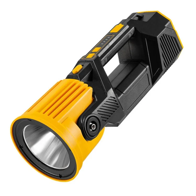 Lanterna de mão rotativa com cabeça solar alimentada P50, luz de acampamento RGB - W5208 / Tamanho S: