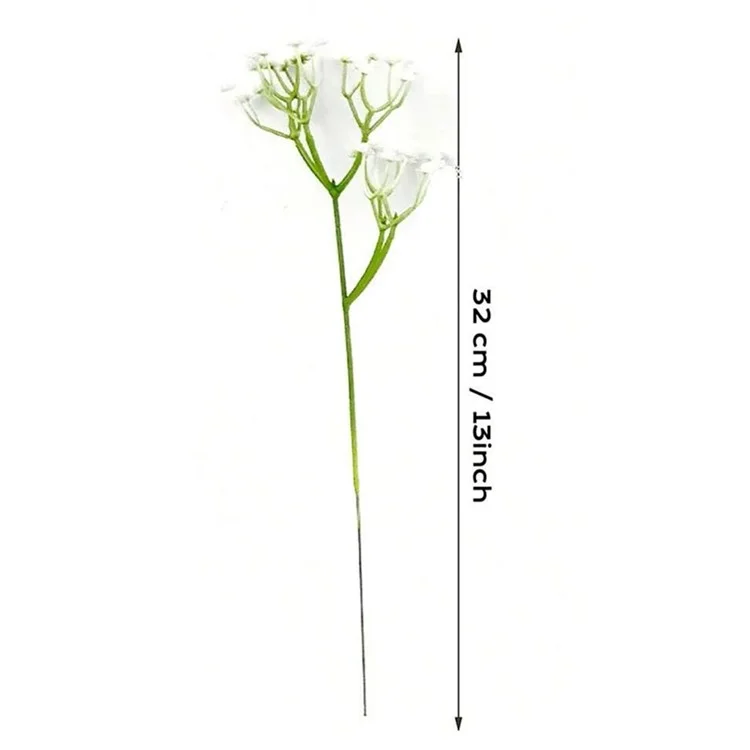 15 tiges de fleurs en plastique artificiel Babys Breath pour la photographie, les arrangements, la décoration de mariage