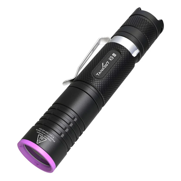 TANK007 K9A5 365nm UV Flashlight Fluorescence Detection IPX8 Waterproof Rechargeable LED Torch