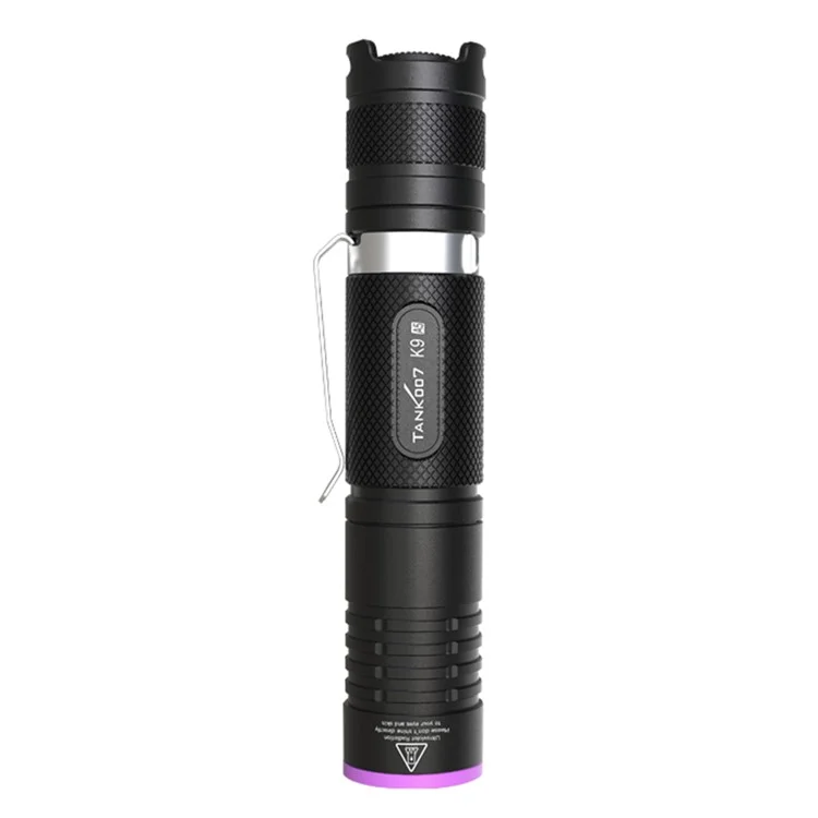 TANK007 K9A5 365nm UV Flashlight Fluorescence Detection IPX8 Waterproof Rechargeable LED Torch