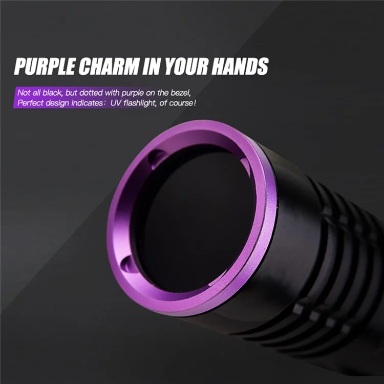 TANK007 K9A5 365nm UV Flashlight Fluorescence Detection IPX8 Waterproof Rechargeable LED Torch