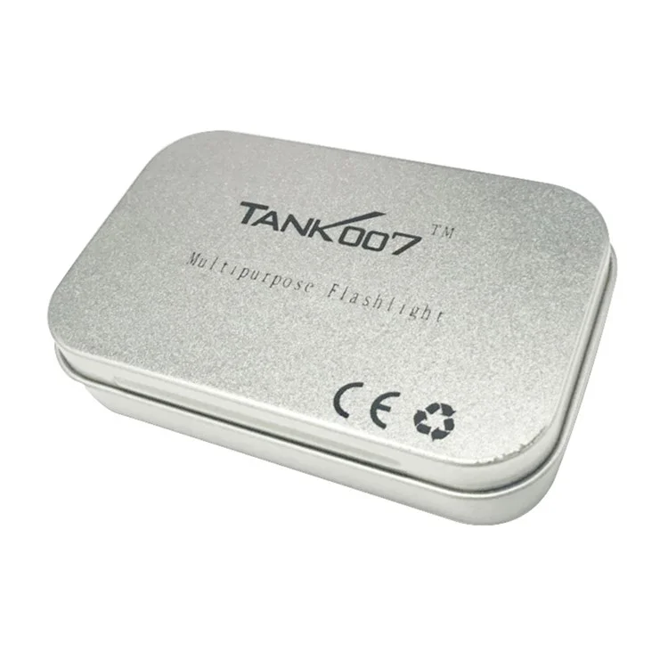 TANK007 TK701A Mini Lanterna Portátil à Prova d'Água com Chaveiro 80 Lumens LED (Sem Bateria) - Laranja
