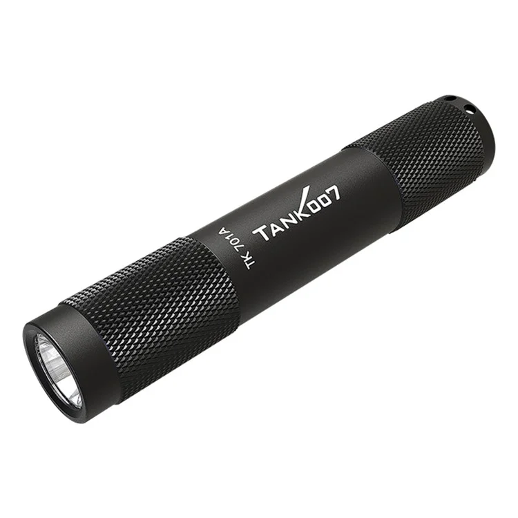 TANK007 TK701A Mini Lanterna Portátil à Prova d'Água com Chaveiro 80 Lumens LED (Sem Bateria) - Laranja