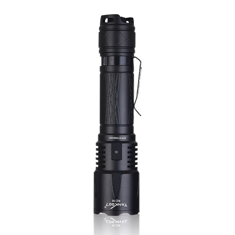Lampe de poche tactique haute luminosité TANK007 KC16 1800 lm rechargeable via USB-C