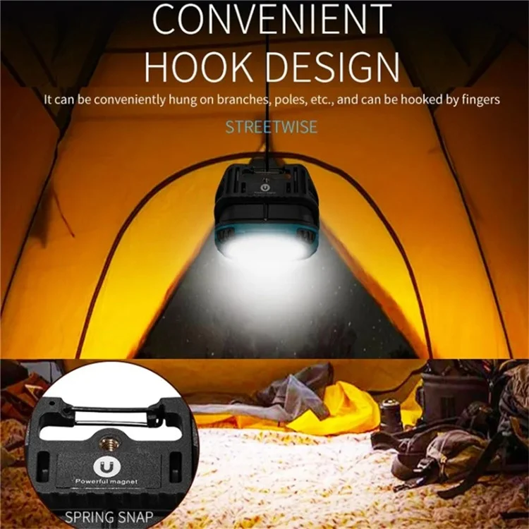 W895-1 COB Portable Floodlight Rechargeable Work Light Multi-Functional Flashlight (Without Battery) - Blue