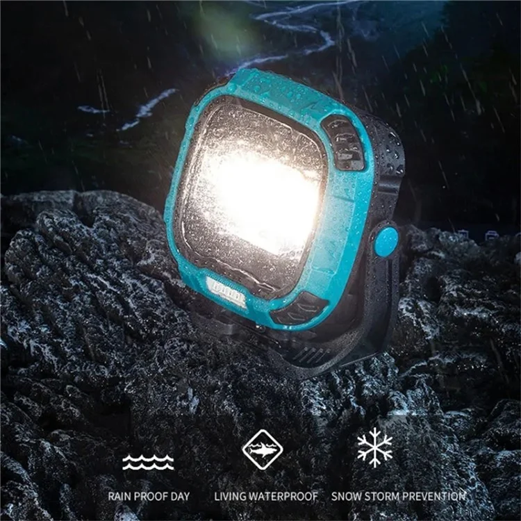 W895-1 COB Portable Floodlight Rechargeable Work Light Multi-Functional Flashlight (Without Battery) - Blue