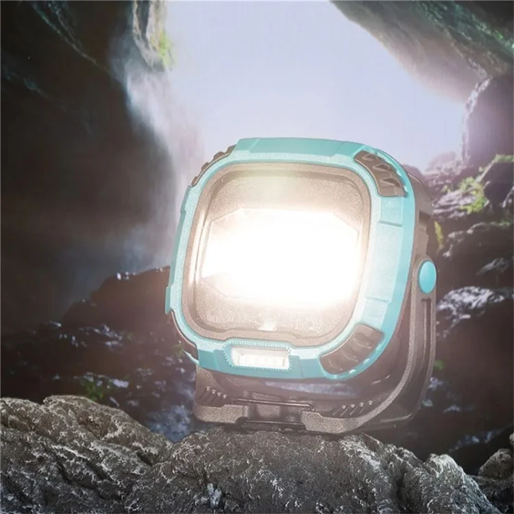 W895-1 COB Portable Floodlight Rechargeable Work Light Multi-Functional Flashlight (Without Battery) - Blue
