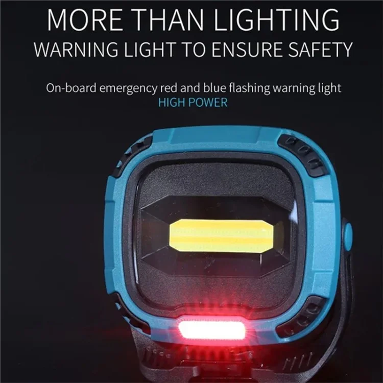 W895-1 COB Portable Floodlight Rechargeable Work Light Multi-Functional Flashlight (Without Battery) - Blue