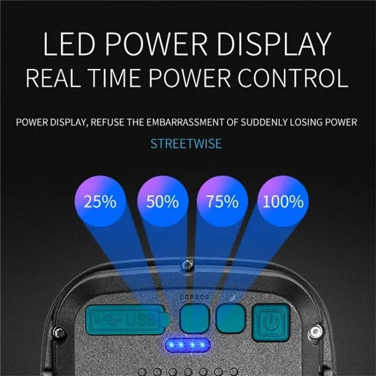 W895-1 COB Portable Floodlight Rechargeable Work Light Multi-Functional Flashlight (Without Battery) - Blue