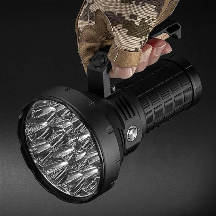 W5221-1 High Power Type C Rechargeable Handheld Spotlight Dimmable 16 Leds Searchlight for Patrol