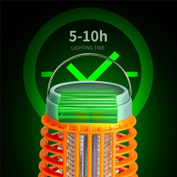 W890-1 LED Mosquito Killer Lamp USB Rechargeable Silent Insect Zapper with UV Light  /  4 Lighting Modes - Orange