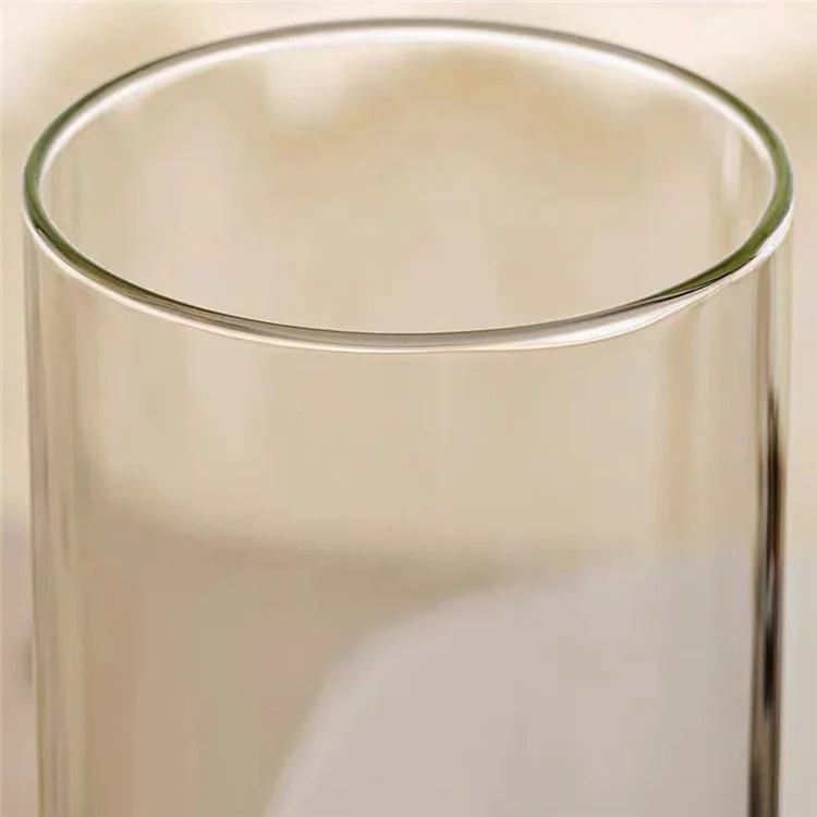 10x30cm Simulated Glass PET Vase Thickened Plant Hydroponic Container Home Office Decor