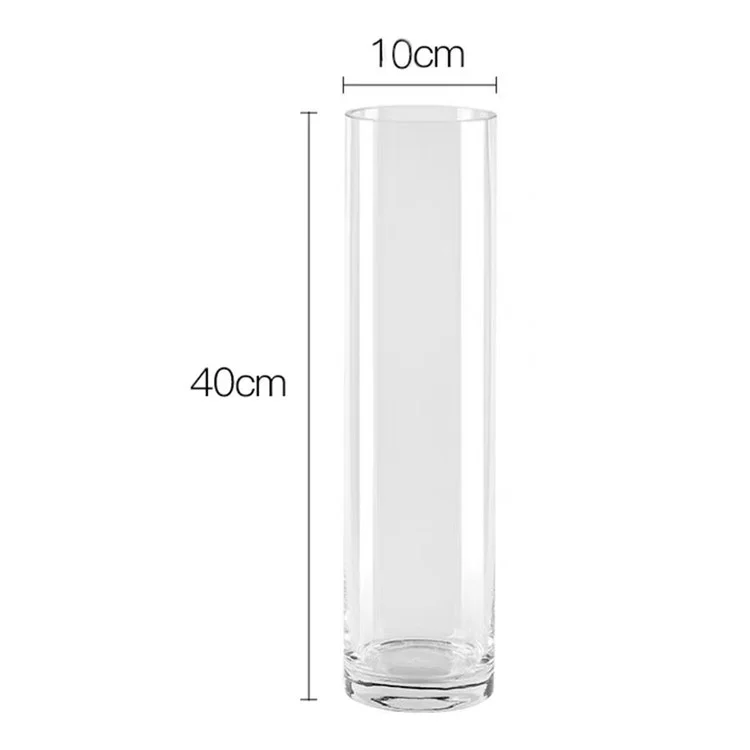 10x40cm Simulierter Glaswasserpflanzenbecher Verdickter Pflanzenbehälter Heimat- und Bürodekoration