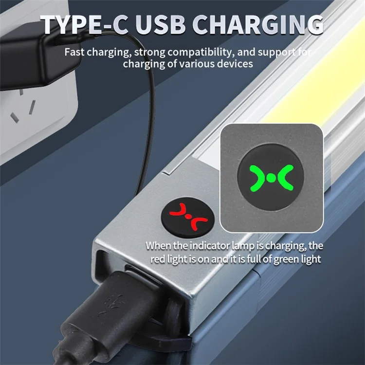 K-512 Multifunctional Laser Pen Light Emergency Illumination Red Warning Magnetic Clip Design Flashlight