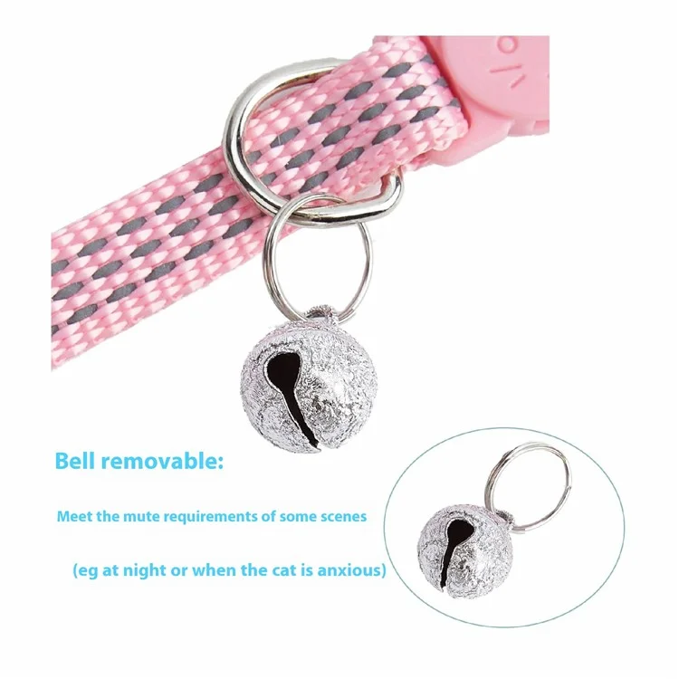 For AirTag Tracker Silicone Protective Case Pet Collar with Reflective Strips and ID Address Tag - Orange
