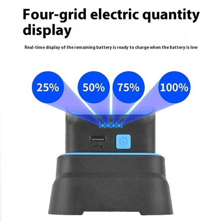 Solar Work Light for Camping Tent Lighting Rechargeable Portable Power Bank Emergency Lamp - GZ02901 / Style A