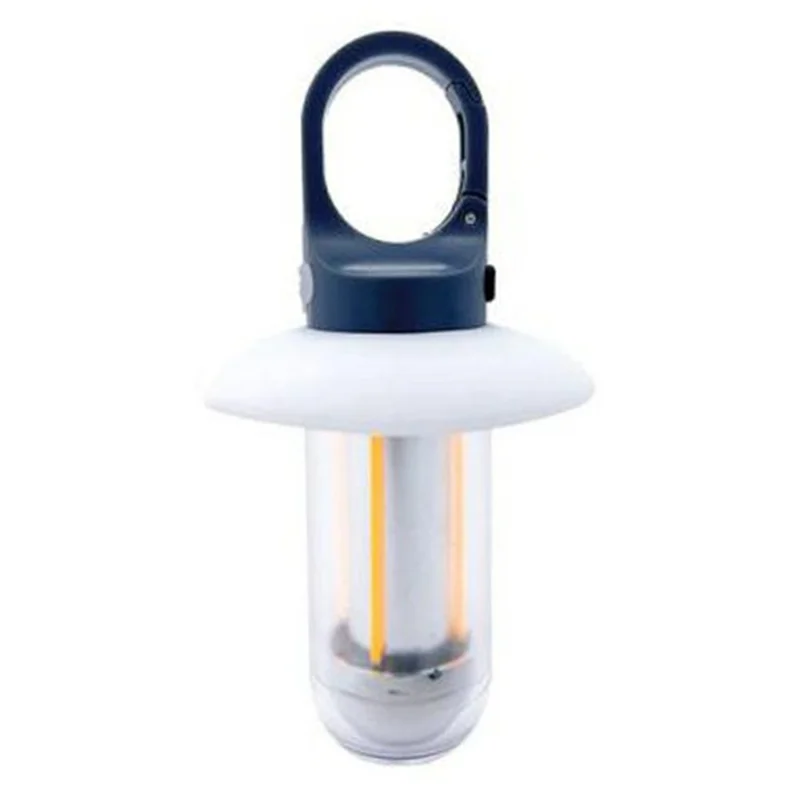 Linterna de camping recargable YY17 con luz cálida / blanca, portátil para exteriores, con 4 filamentos de tungsteno