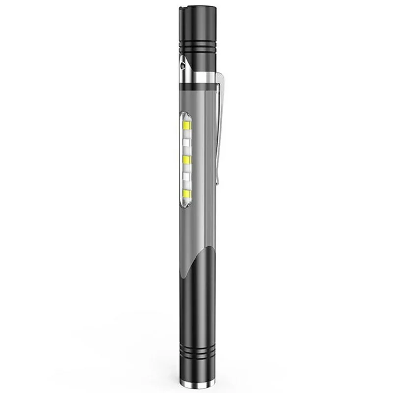 B35 Pen Light Portable Flashlight Dual with Color Light Source for Medical Examination  /  Outdoor Emergency - Grey