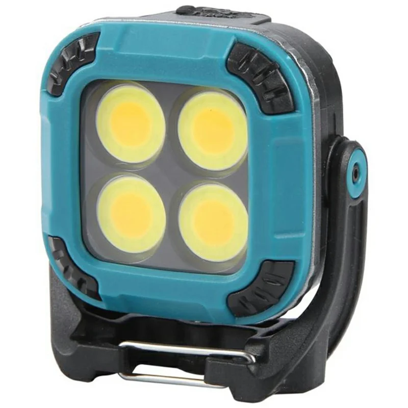 W8129-4 Outdoor Camping 4 COB LED Square Work Light Portable Multifunction Tent Lamp with Magnetic Base - Blue