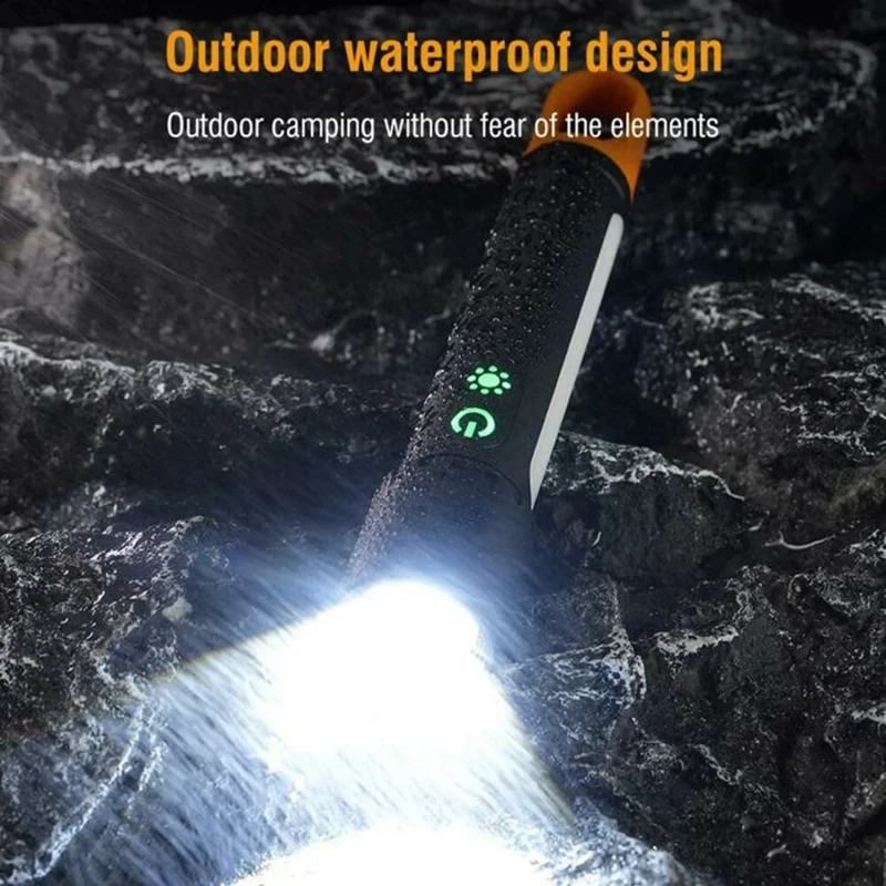 X725 Outdoor Camping Torch Telescopic Zoom White Laser Flashlight with Power Bank Function